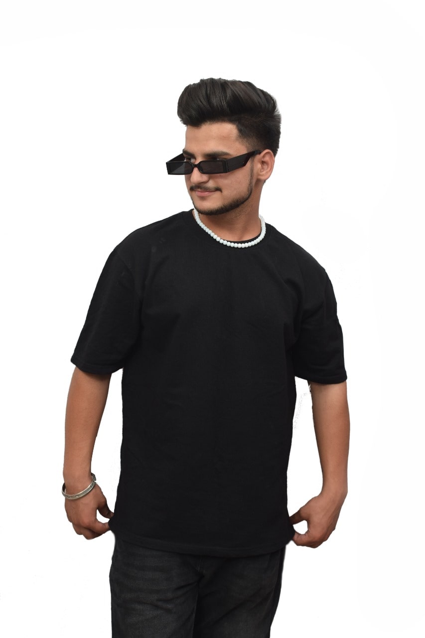 Oversized T shirt For boys Black Printed 